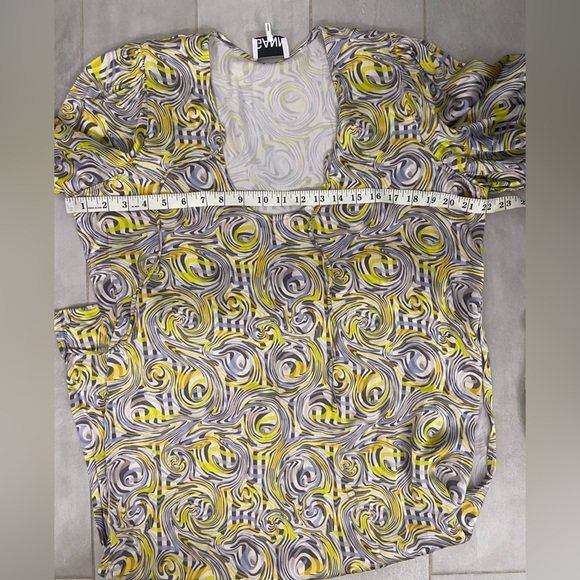 Ganni Swirl Print Midi Dress Size 4 - Picture 7 of 7